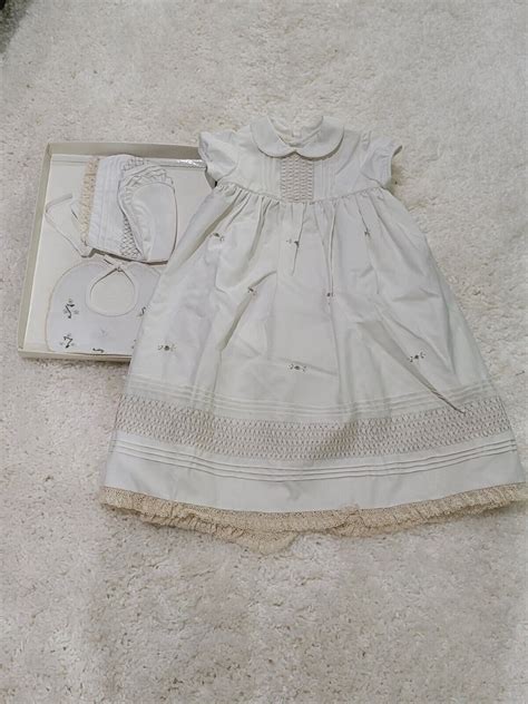 christian dior baby girl dress|vintage baby Dior layette sheep.